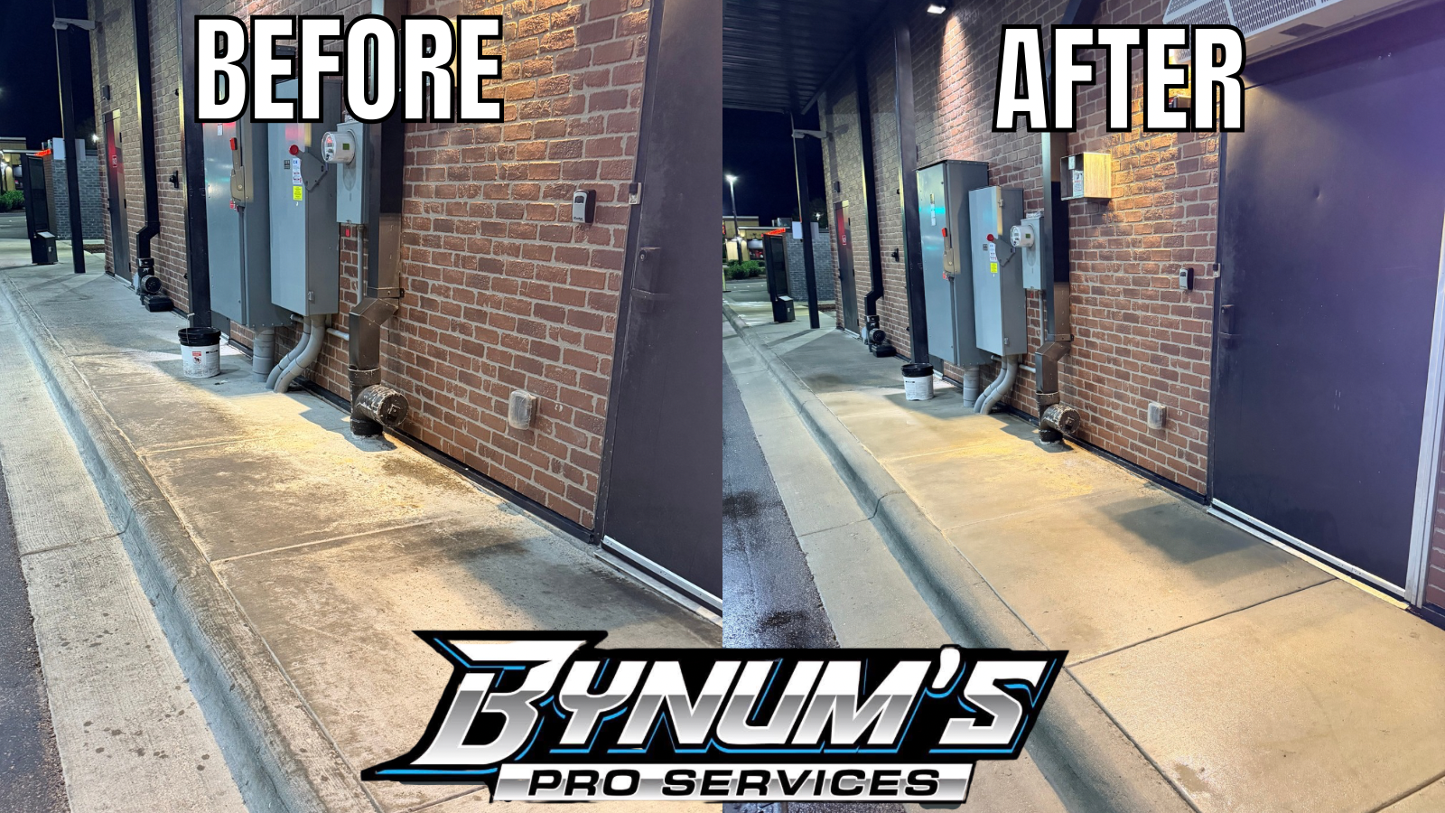 Before and after cleaning
